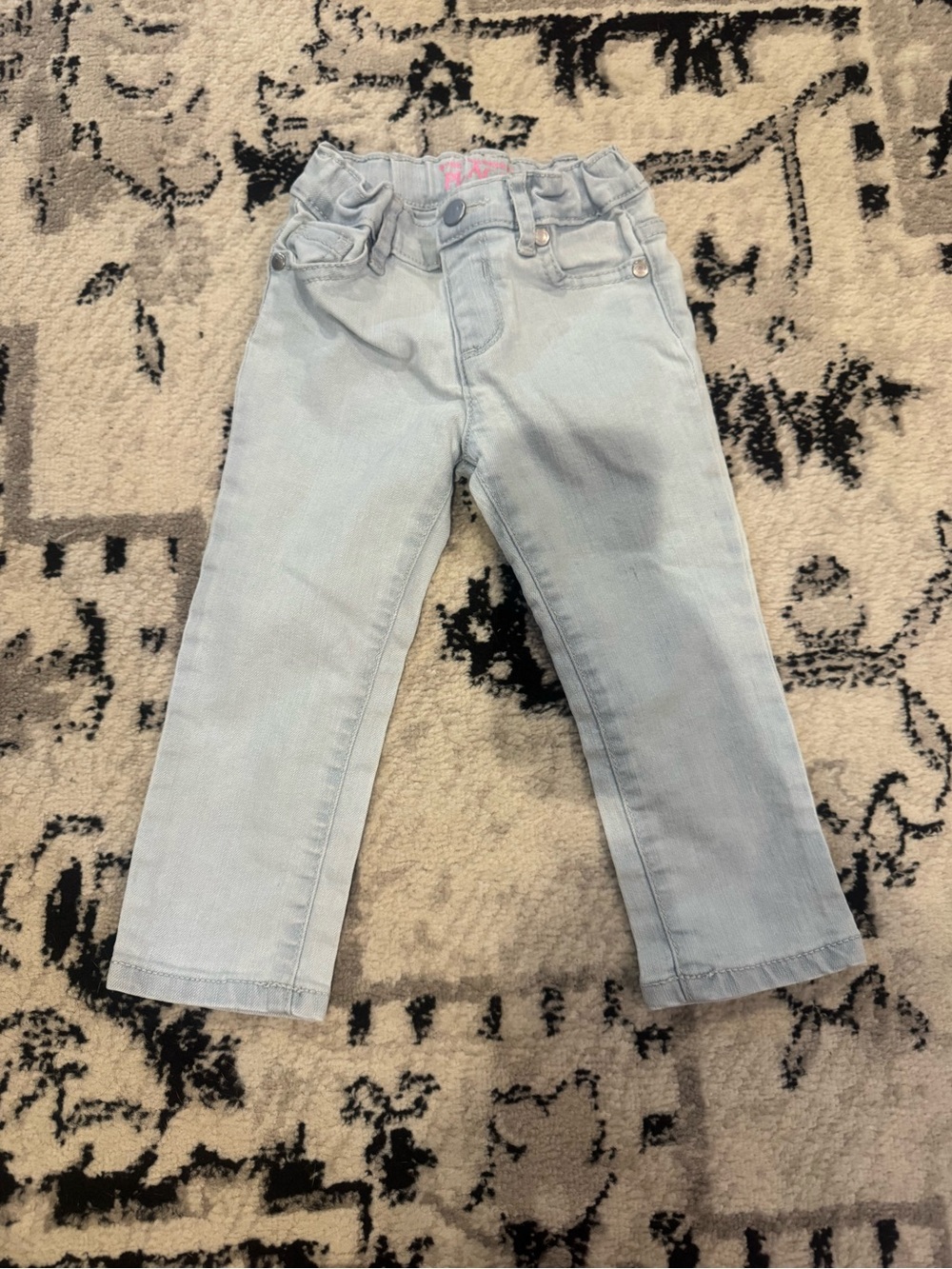 The Children's Place Light Blue Paperbag Waist Jeans